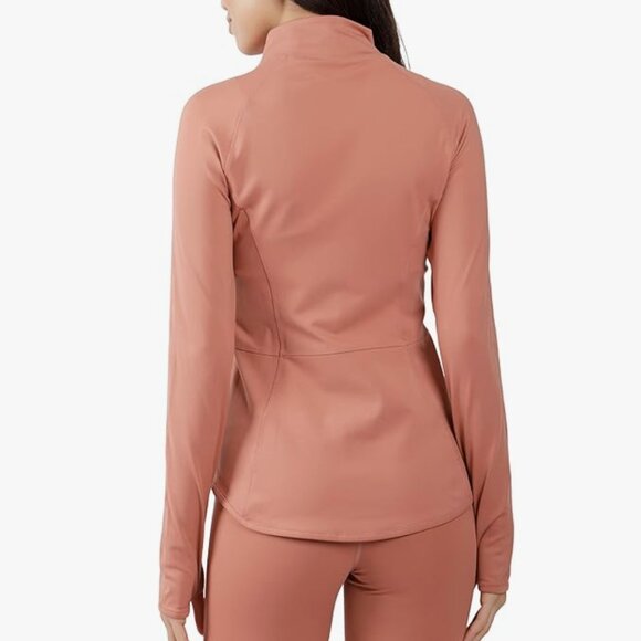 Yogalicious Womens Ultra Soft Lightweight Full Zip Yoga Jacket w/Pockets -Purple - Picture 4 of 6